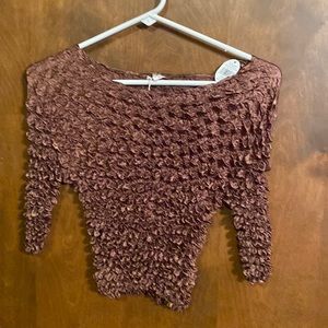 Vintage Y2k Popcorn Scrunch Top